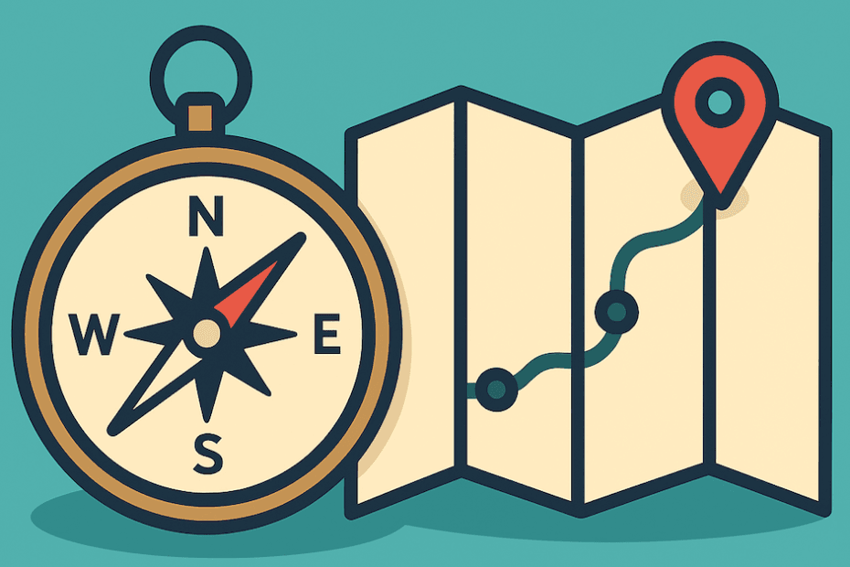 Kompas i mapa jako metafora OKR i KPI